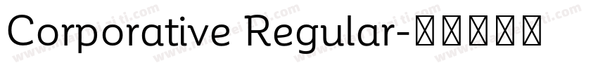Corporative Regular字体转换